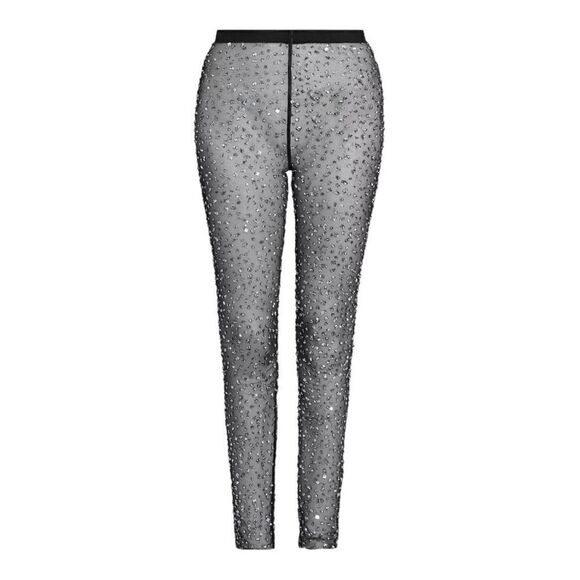 Isabel Marant Tanael Embellished Sheer Leggings Size 1 (Small) with defect - Picture 3 of 13
